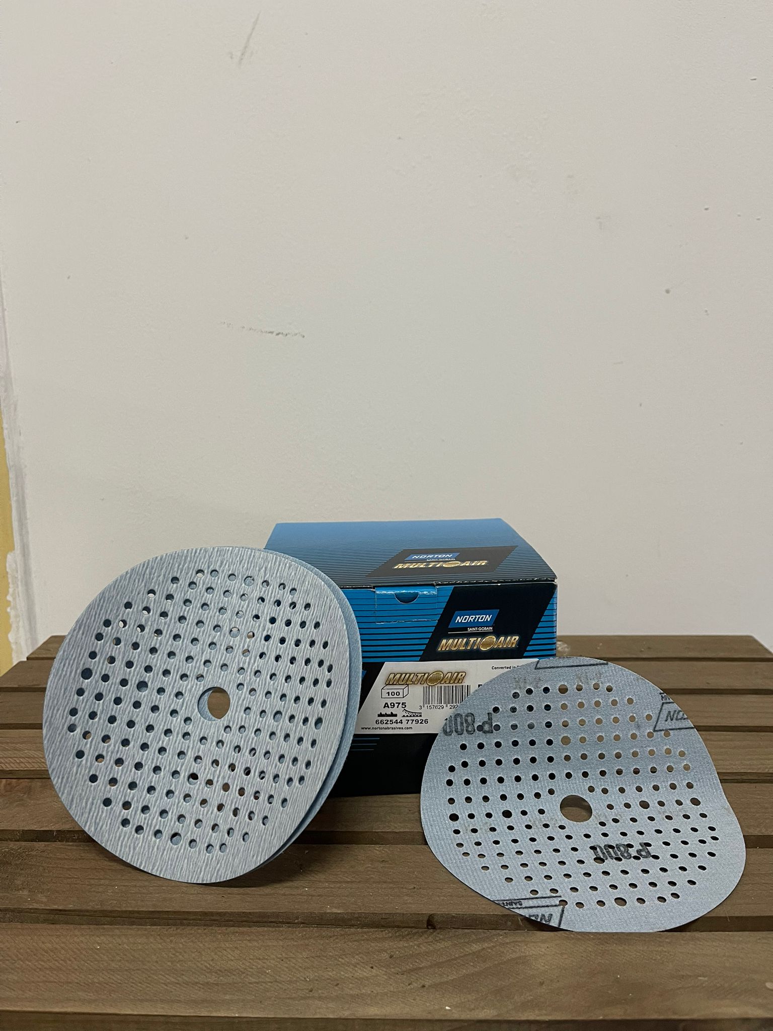 Disco de lija MultiAir cerámico 150 x 18 mm (Caja de 100 unidades)