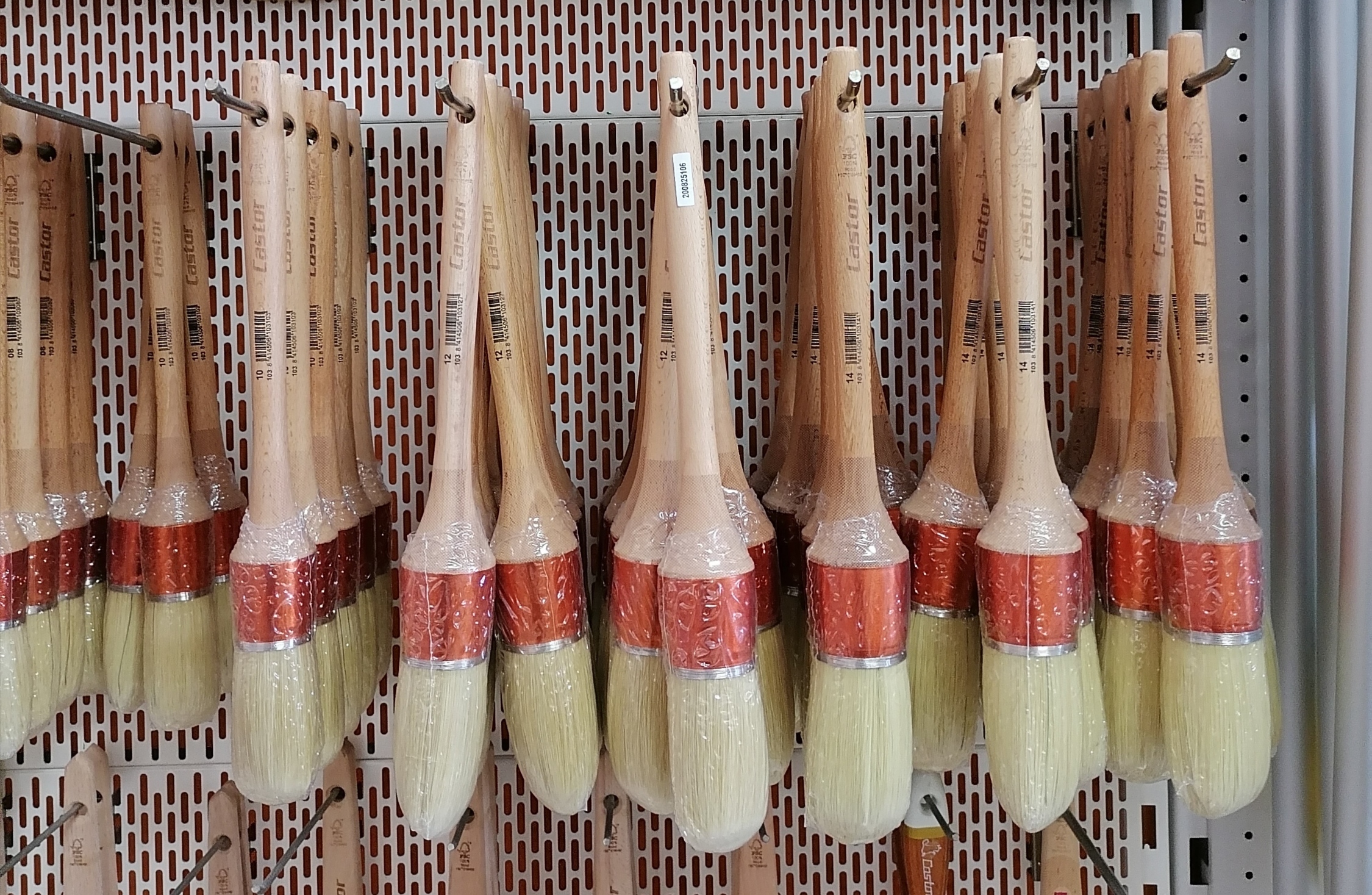 Brocha prensada rulo pluma