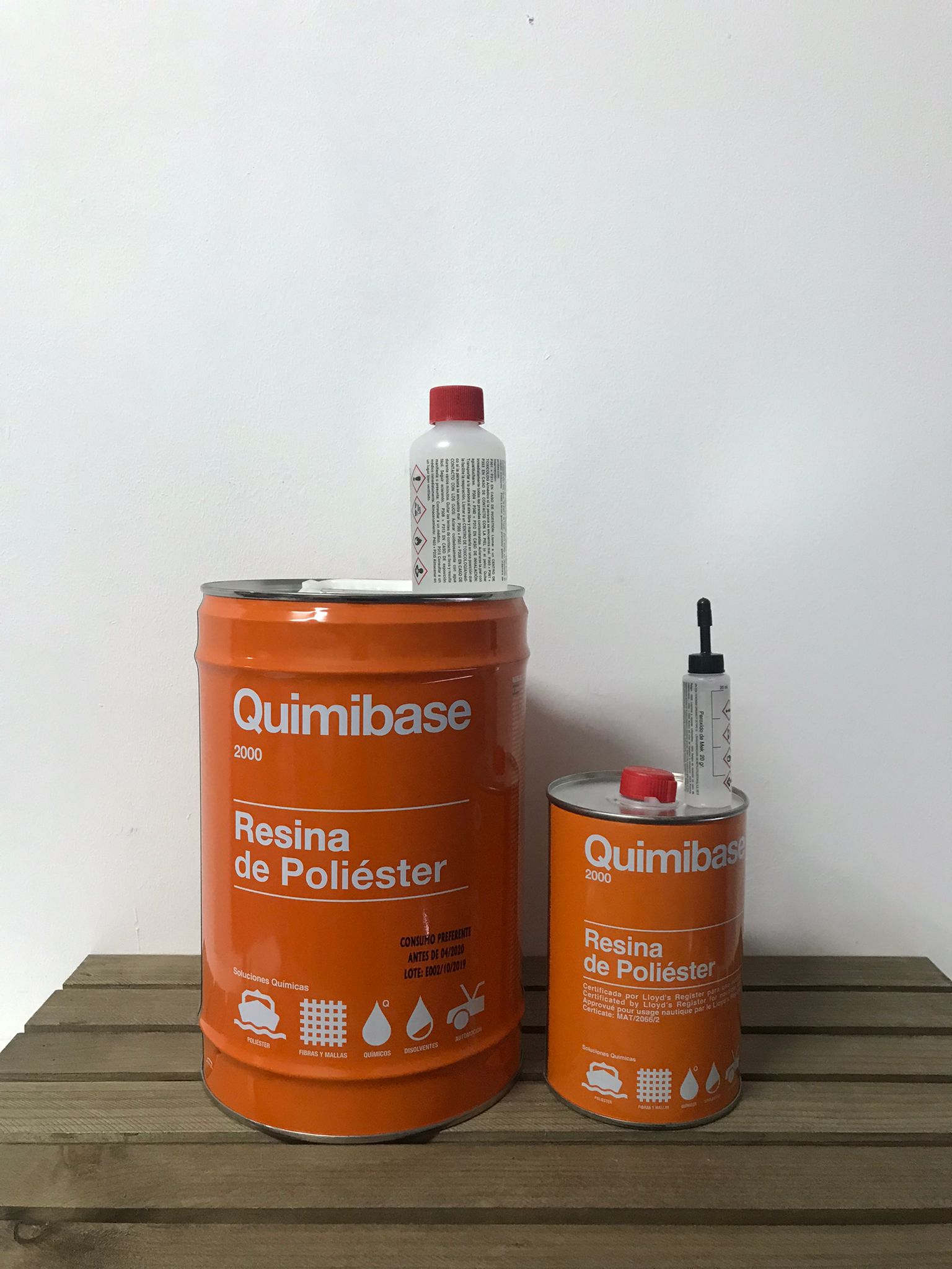 Resina de Poliéster + Peróxido de Mek