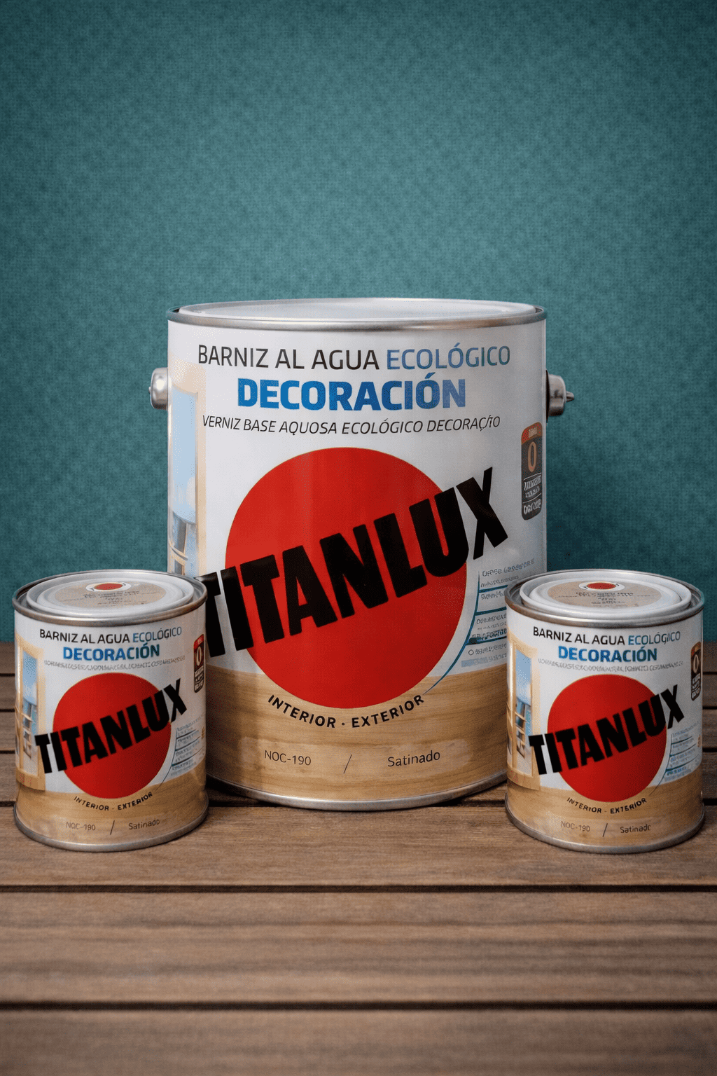 Barniz al agua ecológico decoración aspecto cera, acabado satinado y brillante (incoloro)