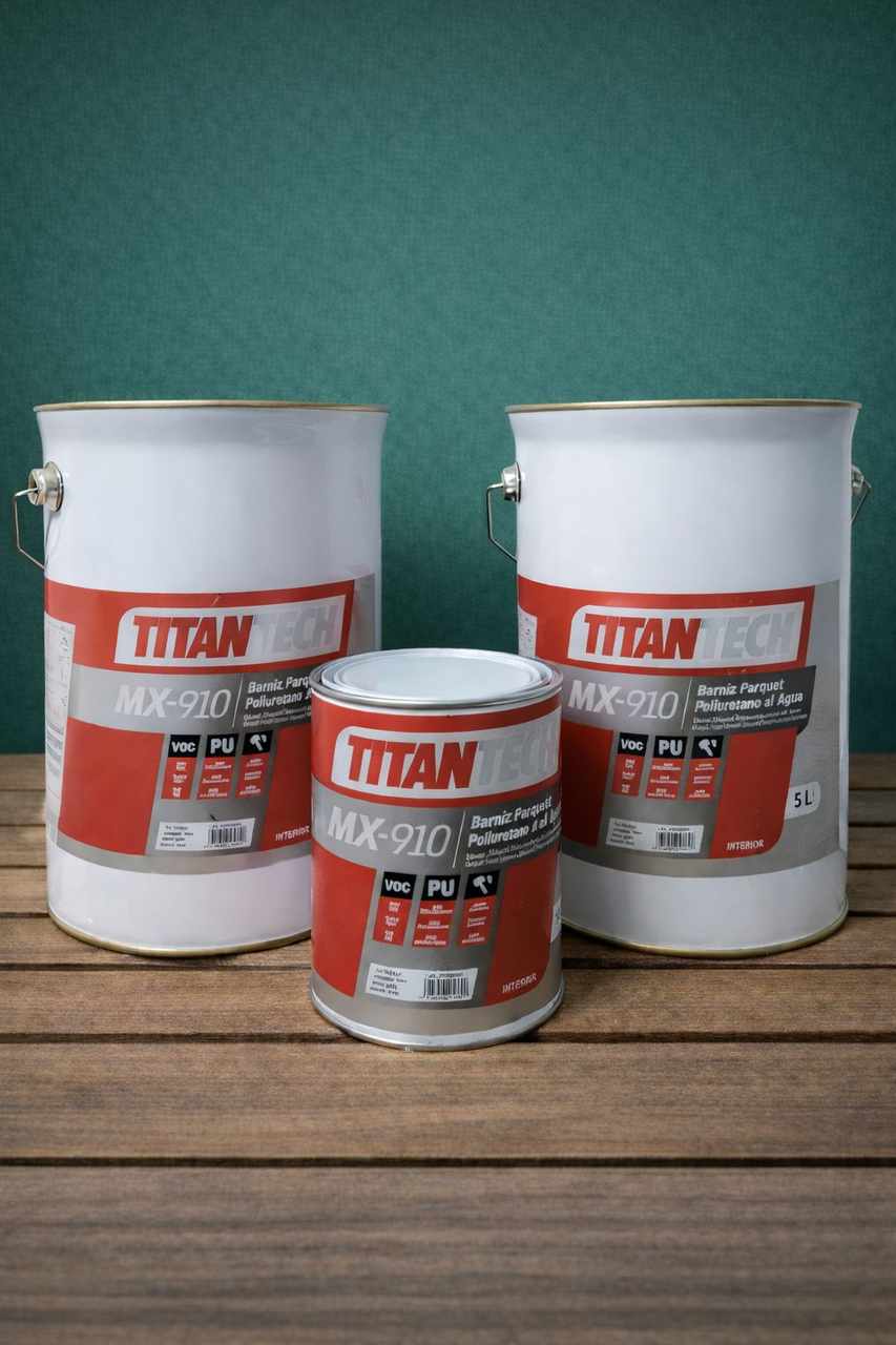 Barniz parquet al agua brillante y satinado MX-910 Titantech